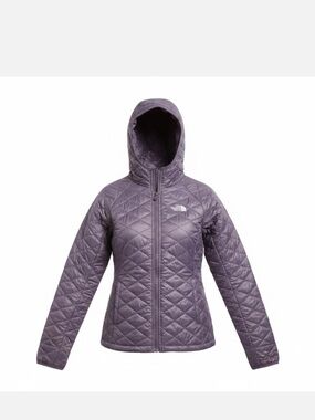 The North Face Women's Quilted Hooded Puffer — Lavender Purple